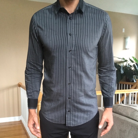 Dolce & Gabbana Other - Dolce & Gabbana Slim Logo Print Button Up Shirt